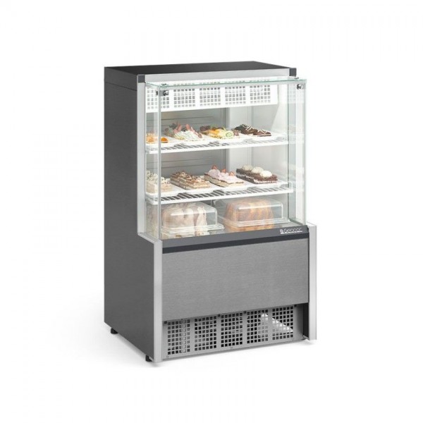 VITRINE REFRIGERADA CONFEITARIA  - DUPLA FUNÇÃO -        740mm- ILUMINAÇÃO LED- GPEA-075 R TI