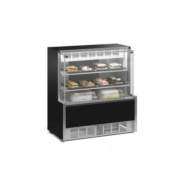VITRINE REFRIGERADA CONFEITARIA  - DUPLA FUNÇÃO - 1070mm-ILUMINAÇÃO LED- GPEA-110 R PR