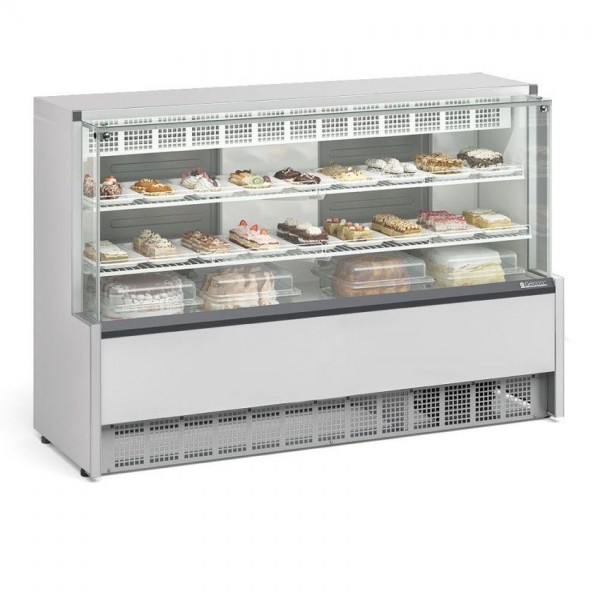 VITRINE REFRIGERADA CONFEITARIA  - DUPLA FUNÇÃO - 1730mm- ILUMINAÇÃO LED GPEA-175 R BR