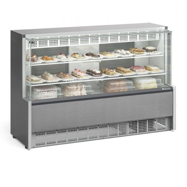 VITRINE REFRIGERADA CONFEITARIA  - DUPLA FUNÇÃO - 1730mm-ILUMINAÇÃO LED- GPEA-175 R TI