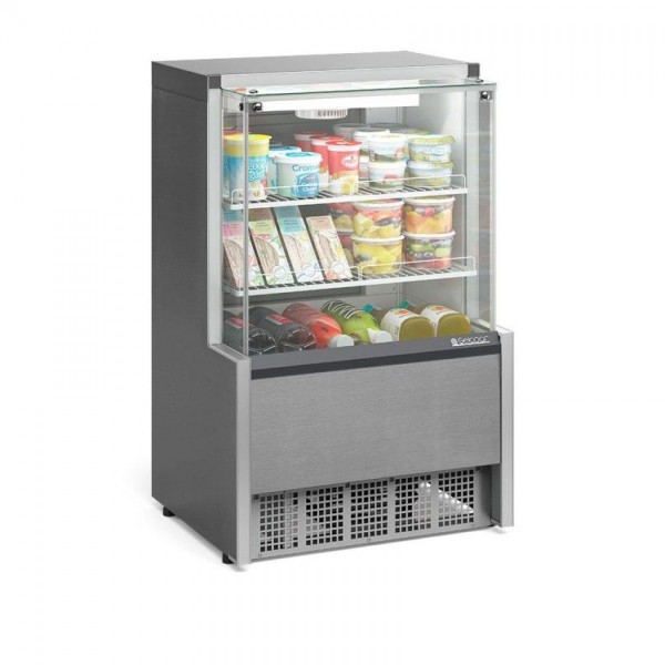 VITRINE REFRIGERADA AR FORÇADO 740mm- ILUMINAÇÃO LED - VIDROS AQUECIDOS GPFA-075 A TI