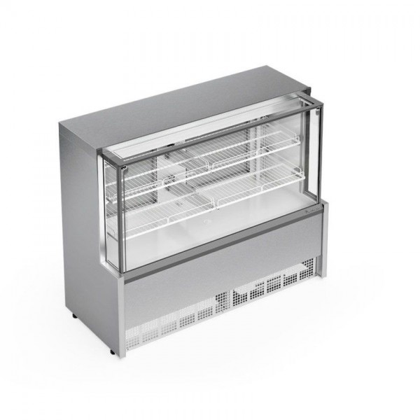 VITRINE REFRIGERADA AR FORÇADO - ILUMINAÇÃO LED - VIDROS AQUECIDO GPFA-140 A TI