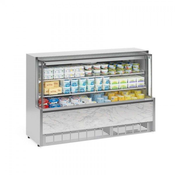 VITRINE REFRIGERADA AR FORÇADO 1730mm - ILUMINAÇÃO LED - VIDROS AQUECIDO GPFA-175 A BR