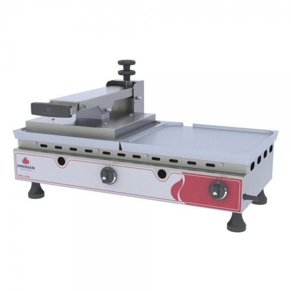 Grill a Gás Progás 70cm Dupla 1 Prensa Chapa de Alumínio PRA-700G