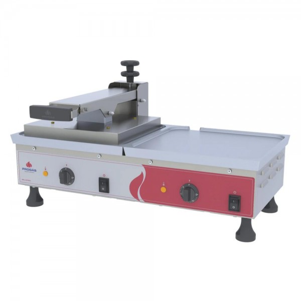 Grill Elétrica Dupla Progás 70cm Chapa de Alumínio com 1 Prensa PRA-700E