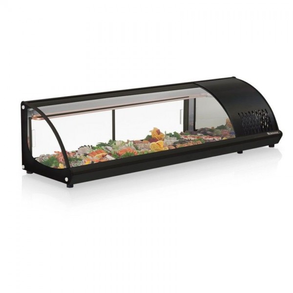 VITRINE REFRIGERADA DE BANCADA - 1570mm- SEM BANDEJAS- GVRB-160 PR