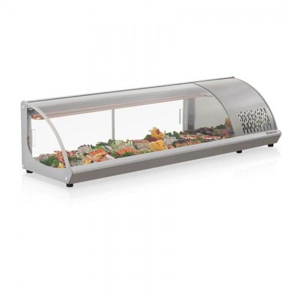 VITRINE REFRIGERADA DE BANCADA - 1570mm-SEM BANDEJAS- GVRB-160 TI