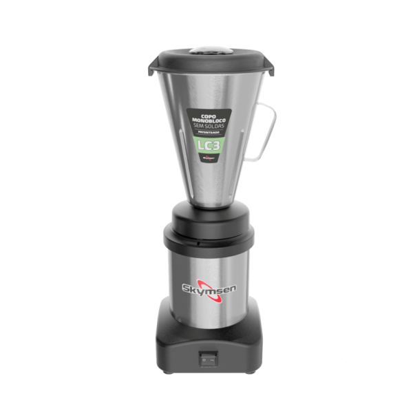 LC3 - LIQUIDIFICADOR COMERCIAL INOX, COPO MONOBLOCO INOX - 0,5 HP-CV 127 V