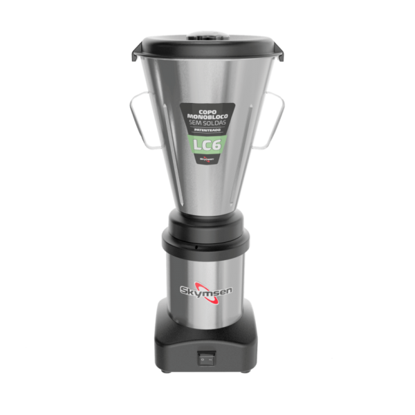 LC6 - LIQUIDIFICADOR COMERCIAL INOX, COPO MONOBLOCO INOX - 0,5 HP-CV 220 V