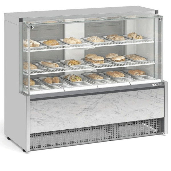 VITRINE ESTUFA COM BANDEJAS - 1400mm- ILUMINAÇÃO LED MEQA-140 R BR