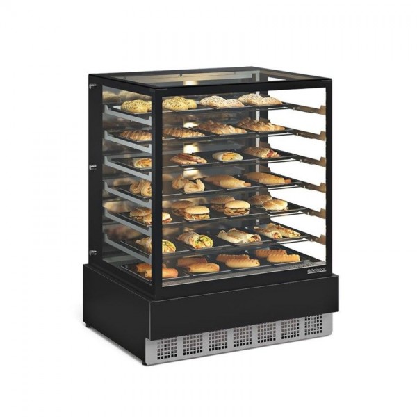 VITRINE ESTUFA - SEM CUBAS-1000mm - VIDRO COM SERIGRAFIA- MGEE-100 PR
