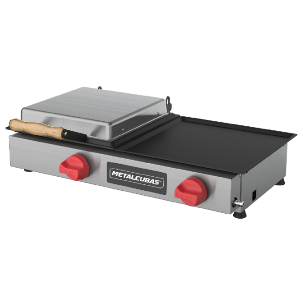Grill à Gás 32 x 65 cm - 2 queimadores - MGG 70 - METALCUBAS