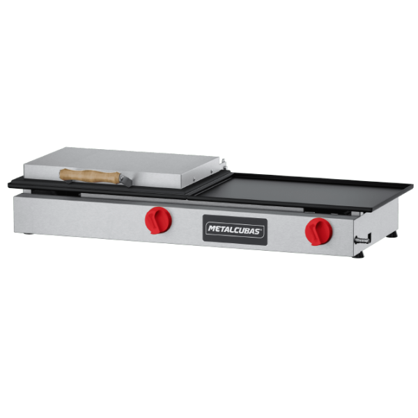 Grill a gás 90 x 32,5 cm - 2 Queimadores - MGG 90 - METALCUBAS
