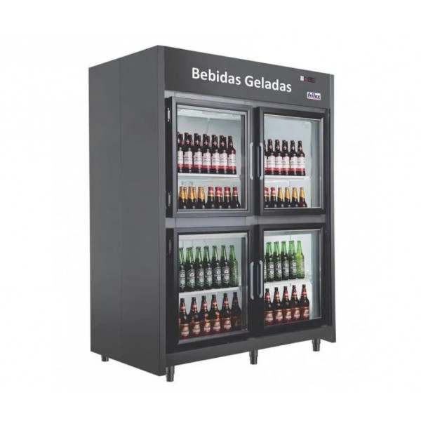 Mini Câmara Bebidas Vidro Aquecida RF059 PV 48 CAIXAS