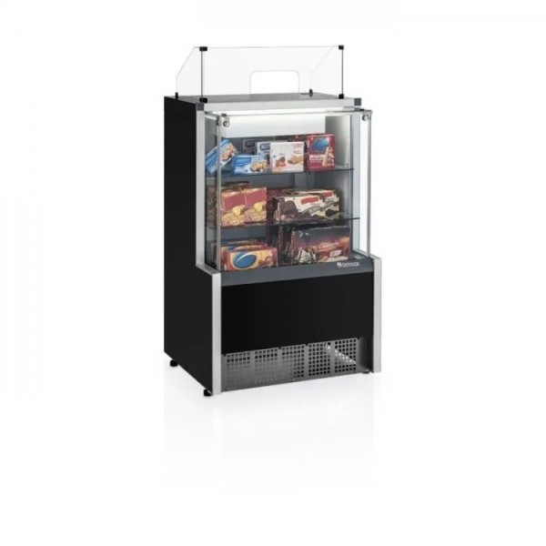 VITRINES NEUTRAS - PRATELEIRAS EM VIDRO TEMPERADO- 740mm - Caixa - Iluminação LED- MPXA-075 R PR