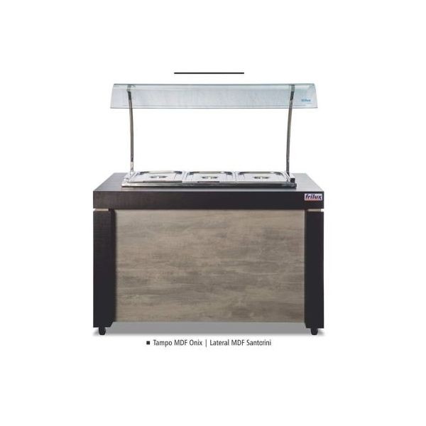 Buffet Modulado refrigerado para 10 cubas RF128V Frilux