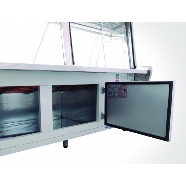 Expositor Açougue Classic com depositoCabeceira de Vidro 1,5MTS- CHIMAFRIO