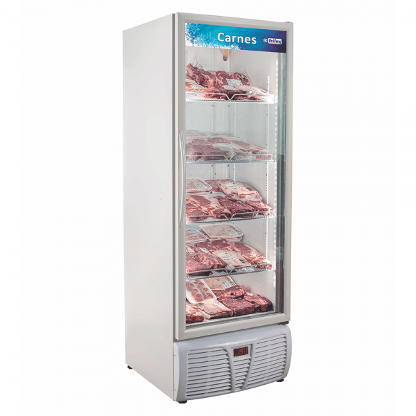 Refrigerador/ Expositor Vertical p/ Carnes Embaladas RF-005C Porta de Vidro - Branco 570 L