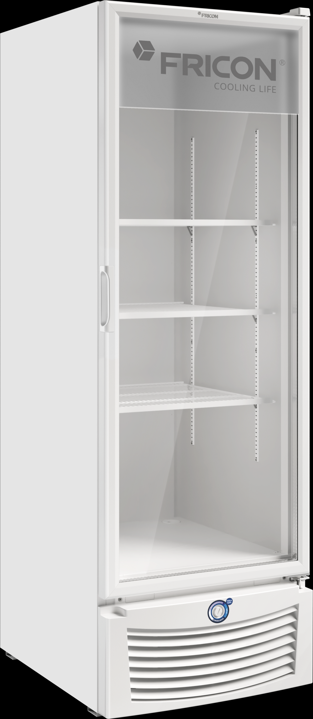 Conservador Tripla Ação Porta VidroTriplo c/ back light - 569 litros - Branco ou preto