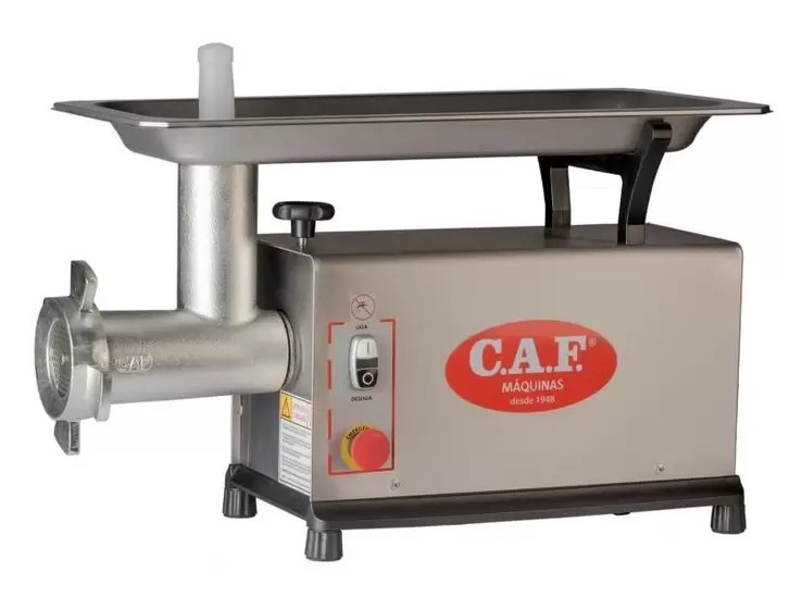 Picador / Moedor de Carne BOCAL 22  CAF 22 DSM-I Parcial Inox 1,25CV (NR-12 Mecânica) - CAF