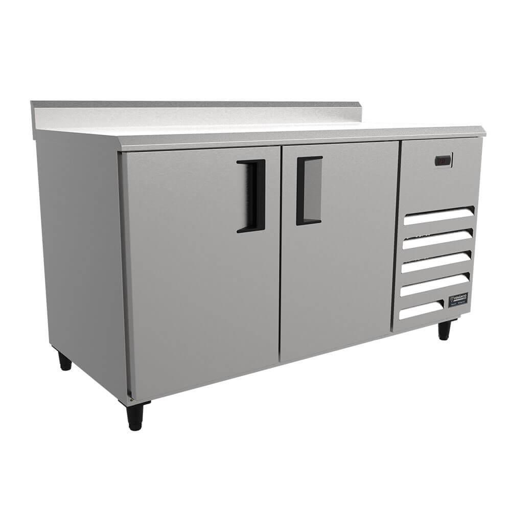 BALCAO SERVICO REFRIGERADO 1500 EXT INOX/INT ALUZ LISO ESP - VENANCIO