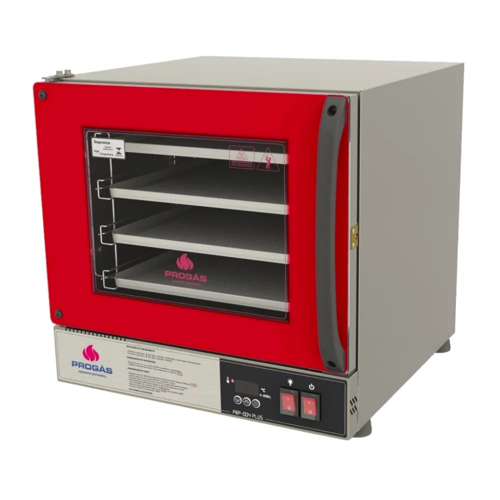 Forno Turbo Eletrico Digital Fast Oven Prp-004 Plus Vermelho 127V - Progas