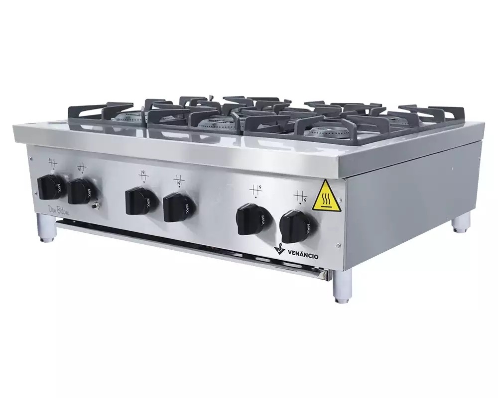 Fogão Don Bidone de Mesa 6 Queimadores - VENANCIO