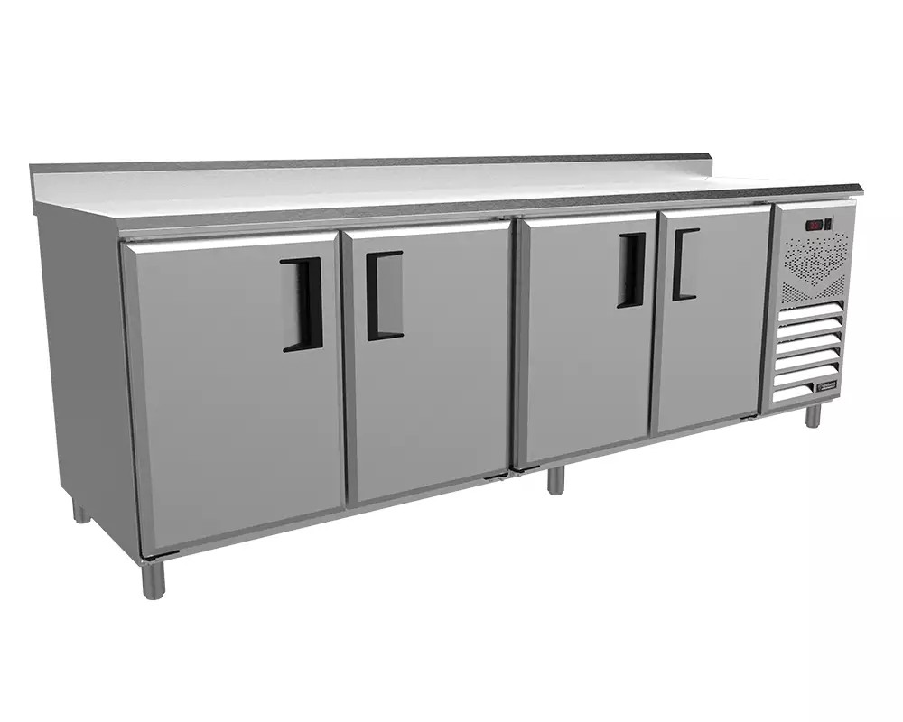 BALCAO SERVICO CONSERVADOR CONGELADOS 2500 EXT/INT INOX BORDA ESP C/ CUBA LADO DIREITO - VENANCIO