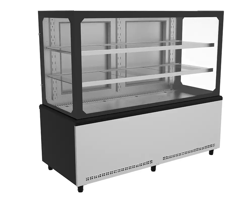 BALCAO VITRINE 2000 PRIME AR FORÇADO LED FRIO VIDRO DUPLO LOW-E FECH FRON PRETO - VENANCIO