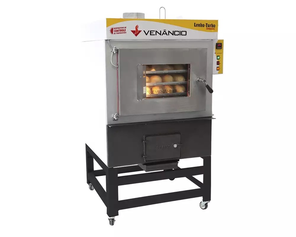 Forno Ciclone Lenha Turbo 5 Esteiras FORNALHA FRENTE - VENANCIO