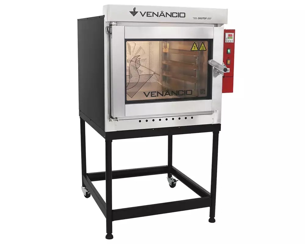 Forno Turbo Digitop a Gás 5 Esteiras - VENANCIO