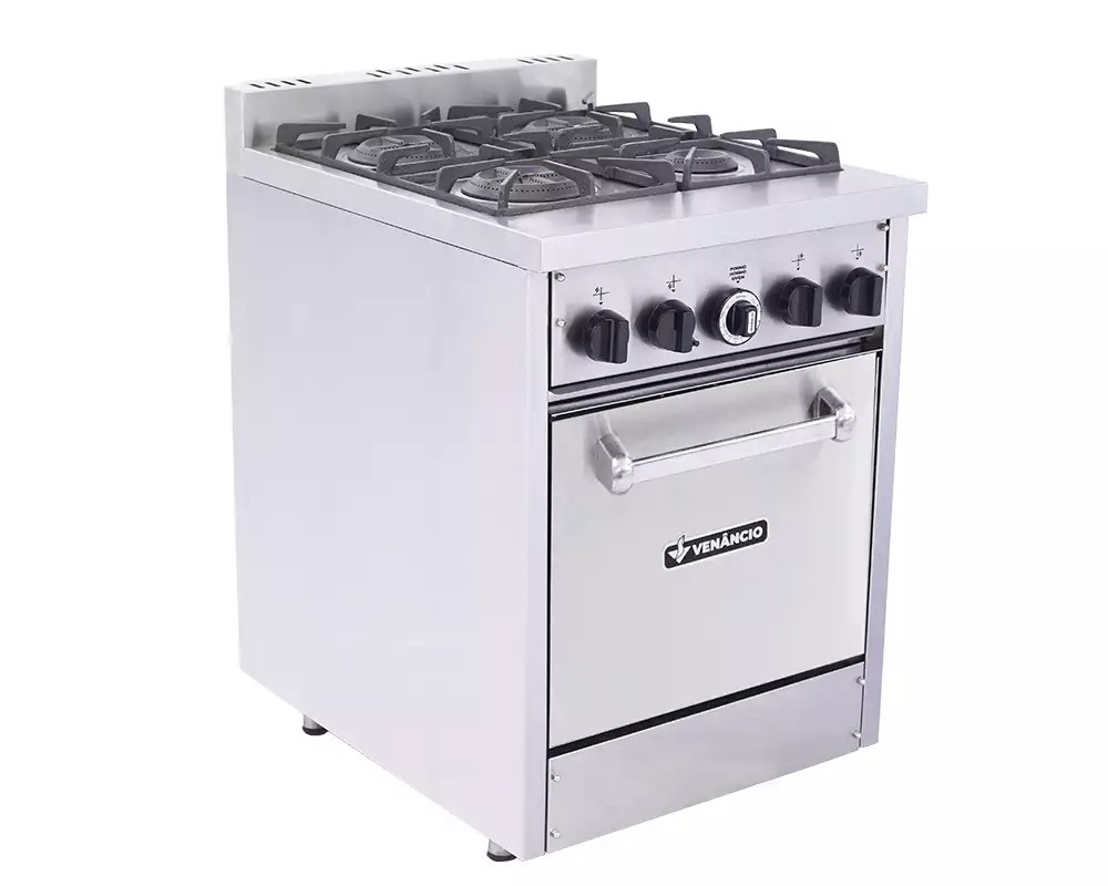 Fogão Don Bidone com Forno de 4 Queimadores - VENANCIO