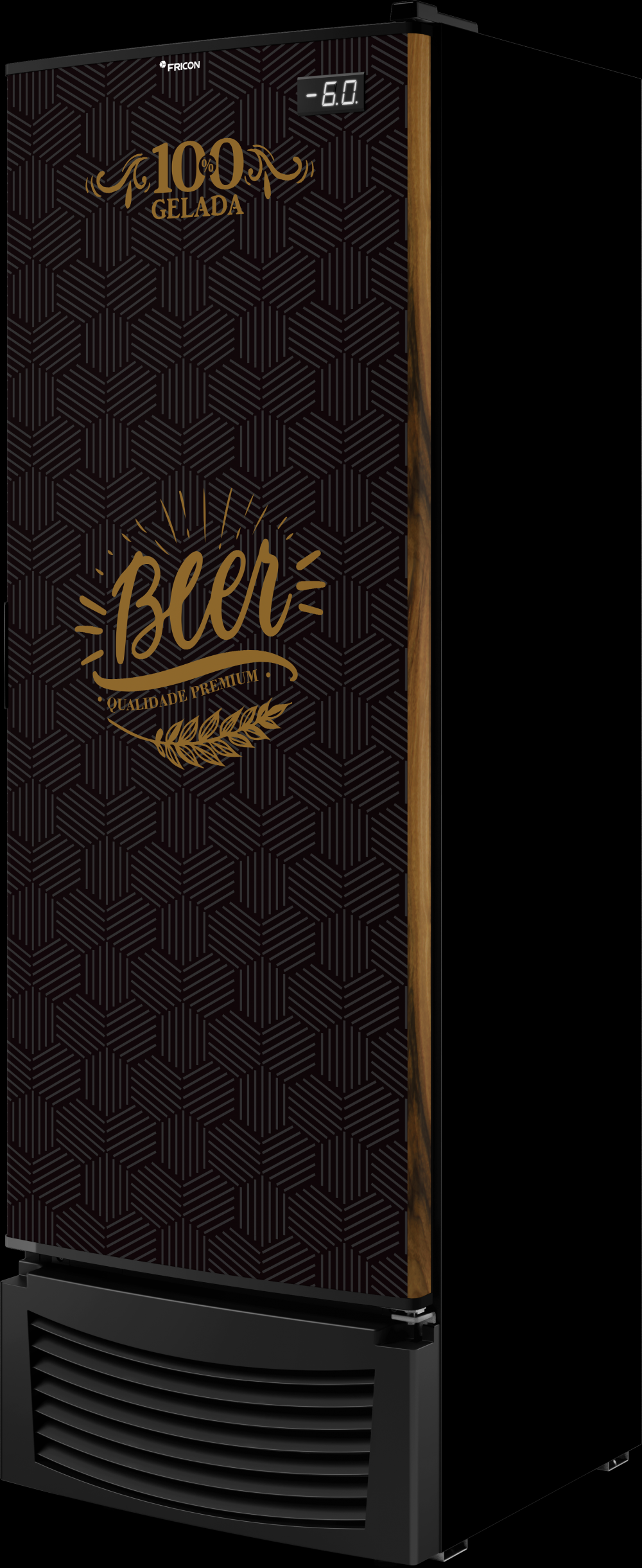 Cervejeira 7 Caixas - Porta chapa Adesivada ou branca - 433 litros