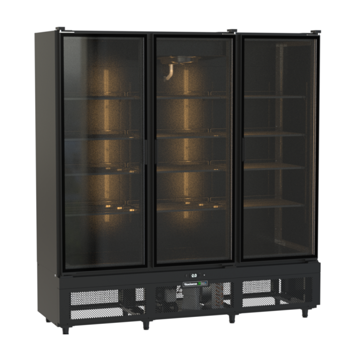REFRIGERADOR EXPOSITOR VERTICAL 3 PORTAS PRIME FRIOS E LATICÍNIOS PORTA VIDRO LED QUENTE - VENANCIO