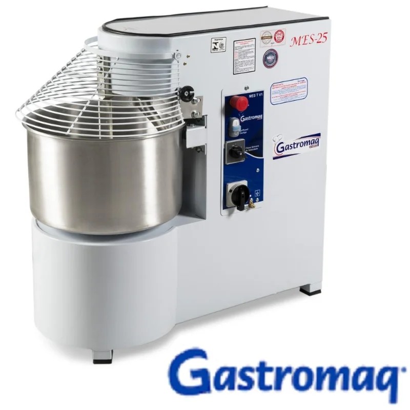 Amassadeira Espiral 25 kg de massa trifáscia 2 velocidades - GASTROMAQ