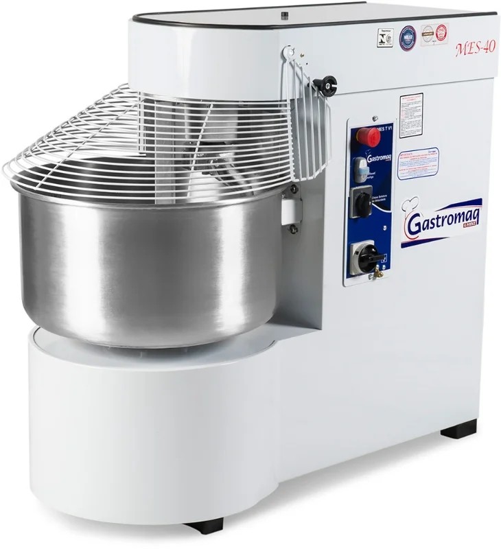 Amassadeira Espiral 40 kg de massa trifásica 2 velocidades - GASTROMAQ