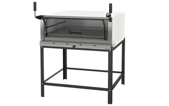 Forno de Lastro Gás Epóxi 95 x 95 porta guilhotina - GASTROMAQ