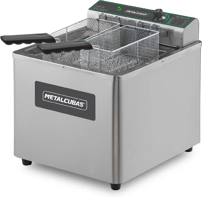 Fritador Elétrico de mesa somente óleo 15 litros - FOE 15 M- METALCUBAS