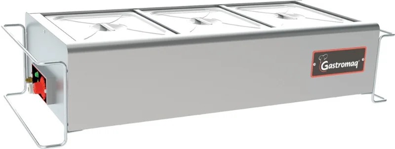 Balcão térmico De mesa 3 cubas tampas INOX soltas - GASTROMAQ