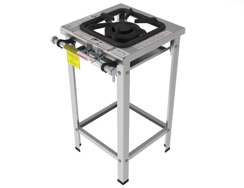 Fogão 1 boca dupla grelha 30 x 30 perfil 7 INOX - FGI 31 LD - G PANIZ
