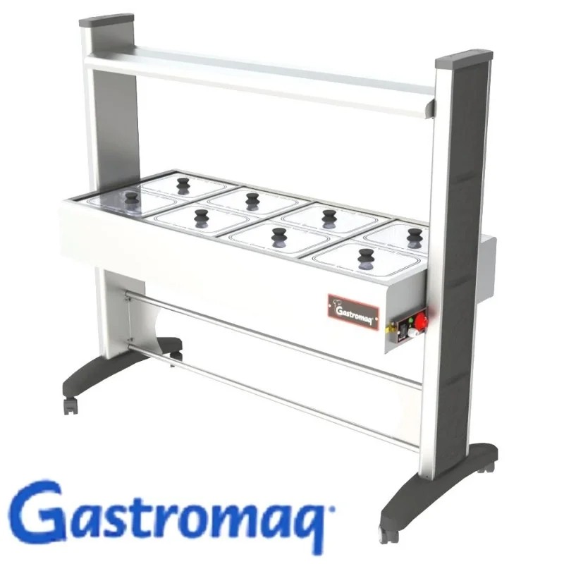 BTX 8 SL BR IV
Balcão termico Gelo X 8 cubas - Estrutura epóxi protetor salivar INOX / tampa VIDRO - GASTROMAQ