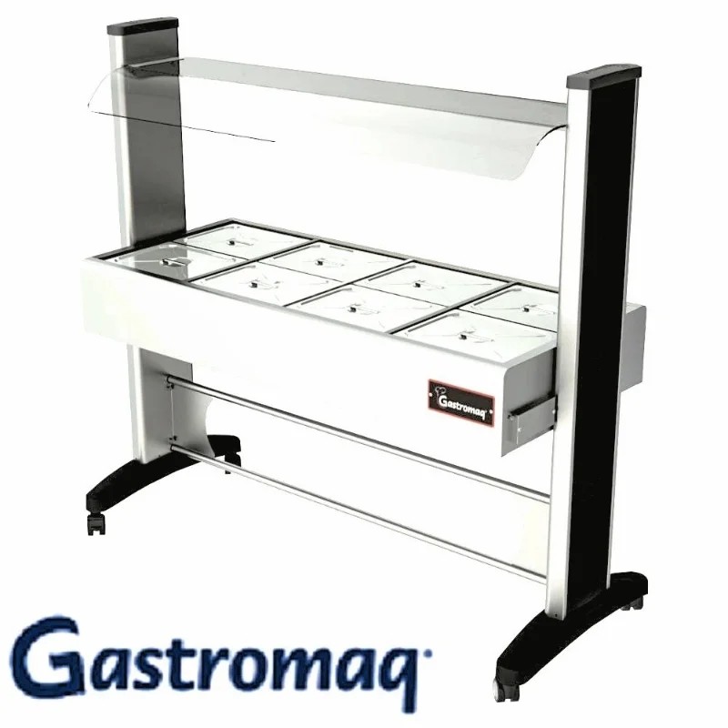 BTX 8 SL BR VV
Balcão termico Gelo X 8 cubas - Estrutura epóxi protetor salivar VIDRO / tampa VIDRO - GASTROMAQ