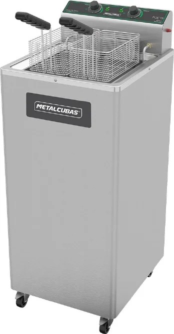 Fritador Elétrico pedestal somente óleo 15 litros - Reativado - FOE 15 P 8000W- METALCUBAS