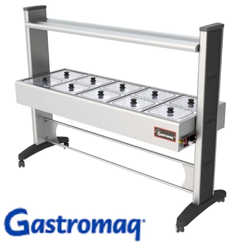 BTX 10 ST BR II
Balcão Gelo X Standard 10 cubas - Estrutura Epóxi - Tampa Inox - Salivador Inox - GASTROMAQ