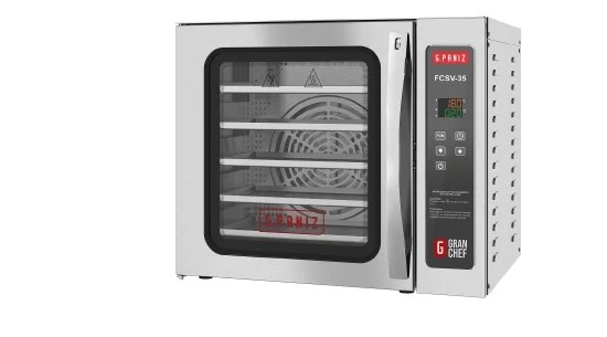 Forno de Convecção Elétrico p/ 5 esteiras SEM vapor. Digital, total inox - G PANIZ