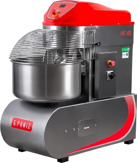 Amassadeira Espiral 40 kg de massa monofásica 1 velocidade inox - G PANIZ