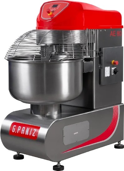 Amassadeira Espiral 80kg de massa trifásica 2 velocidades total inox - G PANIZ