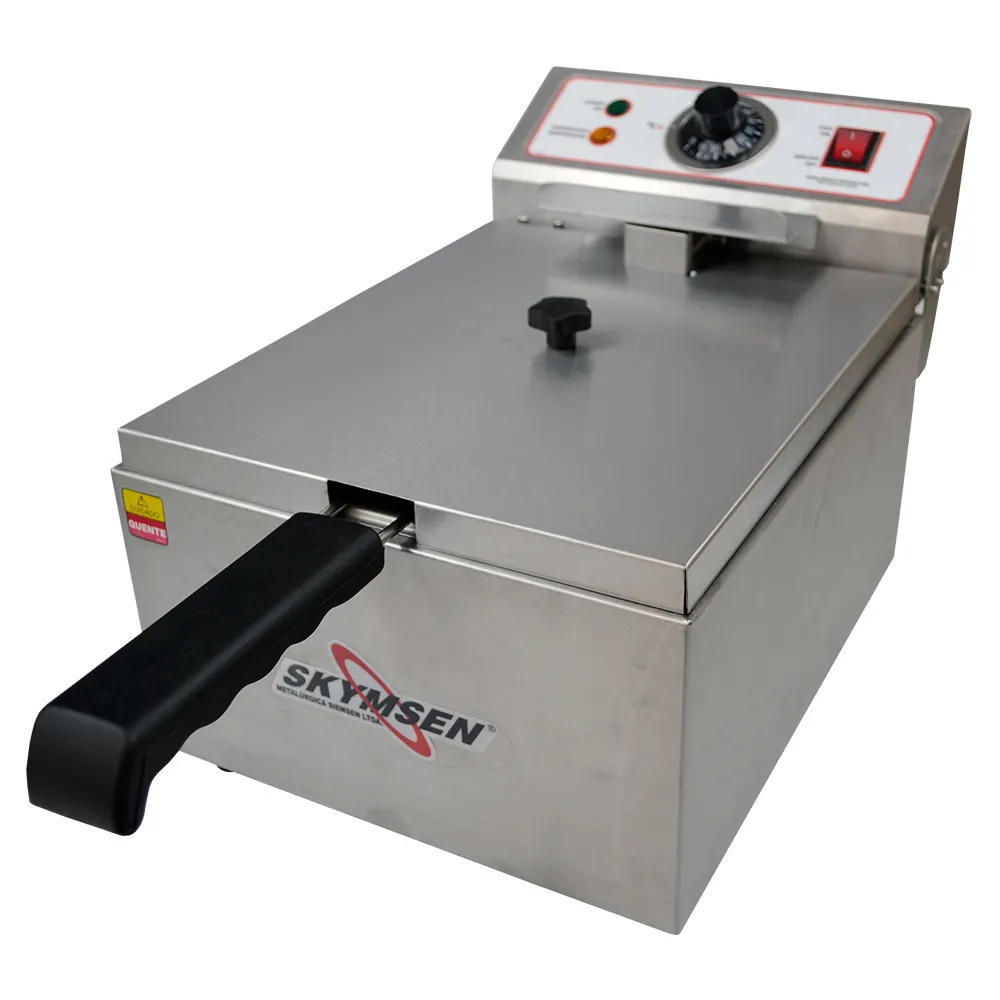 Fritadeira Elétrica 1 Cuba Óleo 05 Litros FE 10 Inox 220v Skymsen