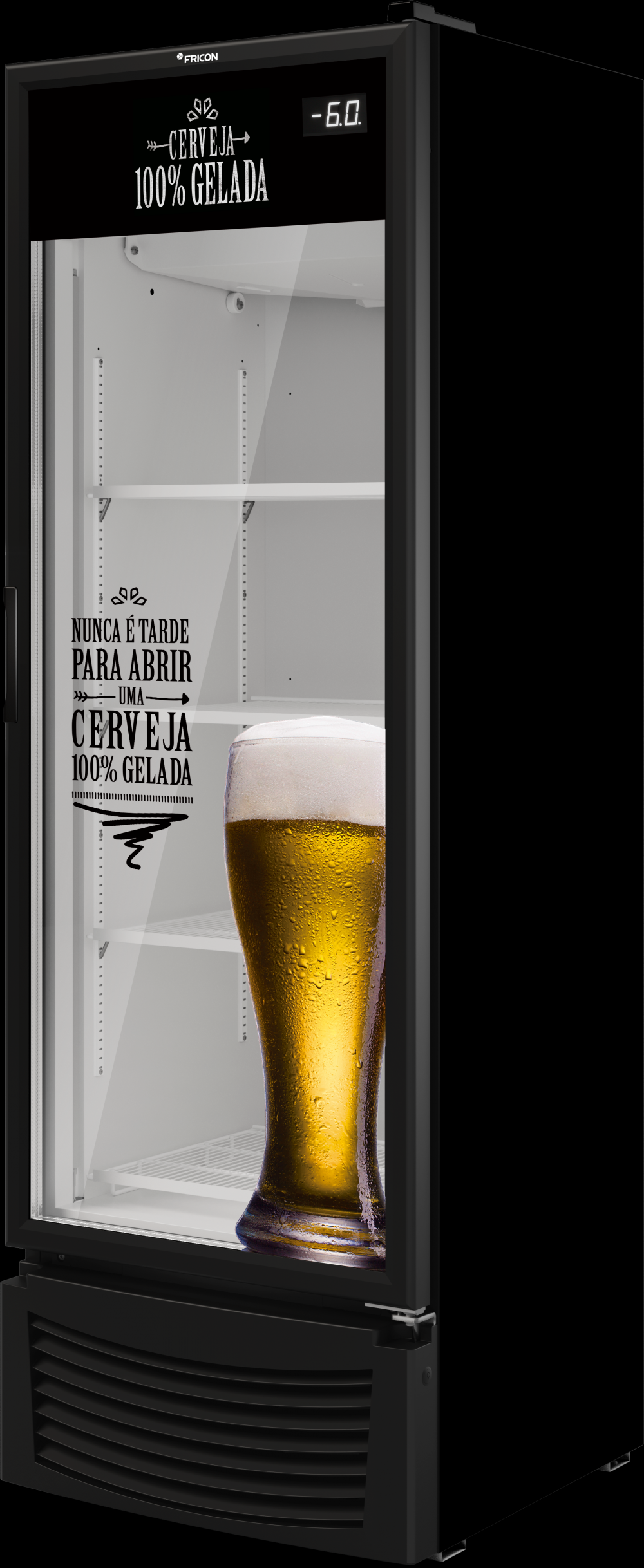 Cervejeira 7 Caixas - Porta Vidro Adesivada ou branca - 431 litros