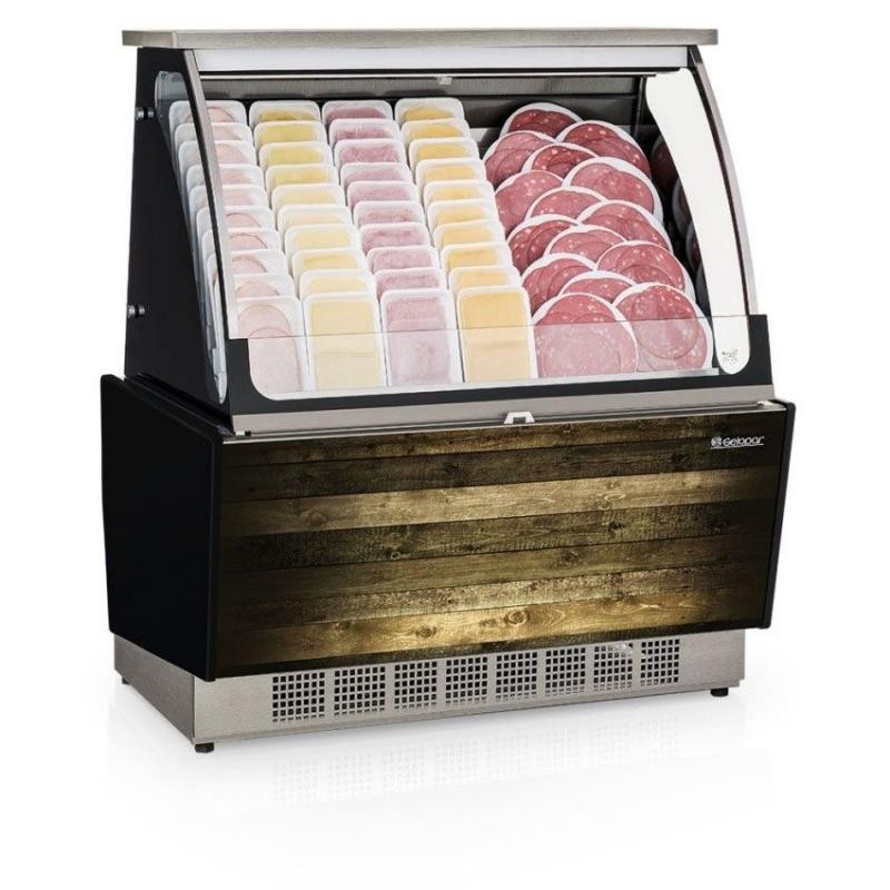 VITRINE REFRIGERADA -  1126mm- AUTO ATENDIMENTO - PRATELEIRA OU FILETADO- GSRA-110 F MD